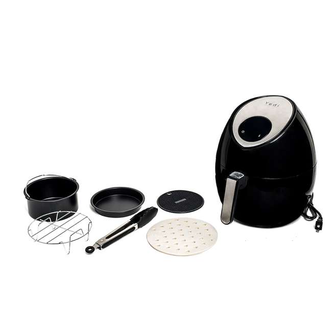 Yedi Houseware 3.7 Quart Air Fryer, Black : GV012