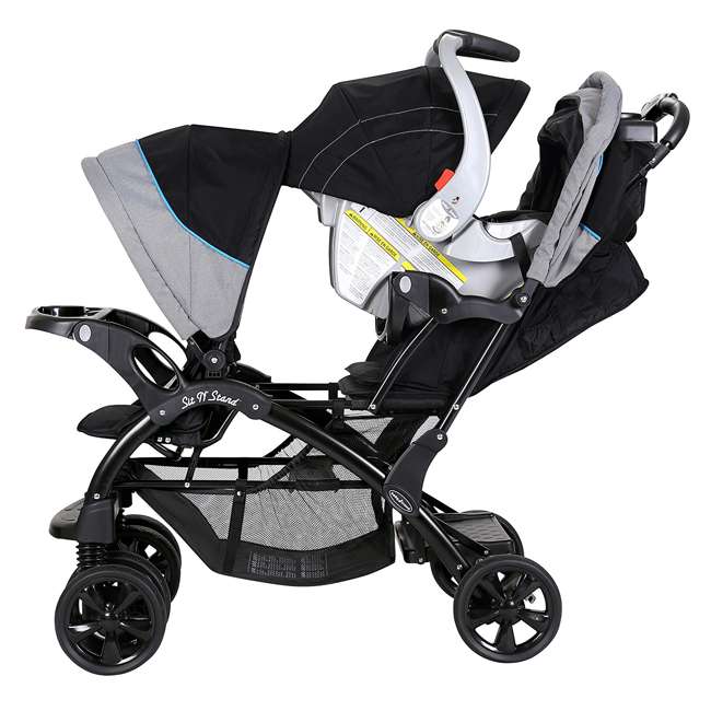 Baby Trend Double Sit N Stand Stroller, Millennium Blue : SS76522