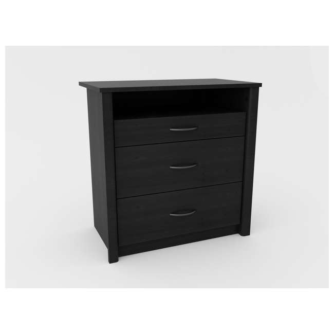 Ameriwood Media Dresser Black Ebony Ash 5514026pcom