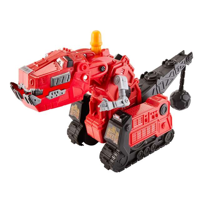 Mattel Dinotrux Ty Rux Toy Dinosaur Crane Vehicle, Red : DKB99