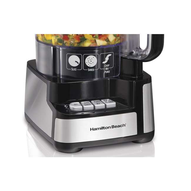 New Hamilton Beach 70725 12Cup Stack and Snap Food Processor Powerful