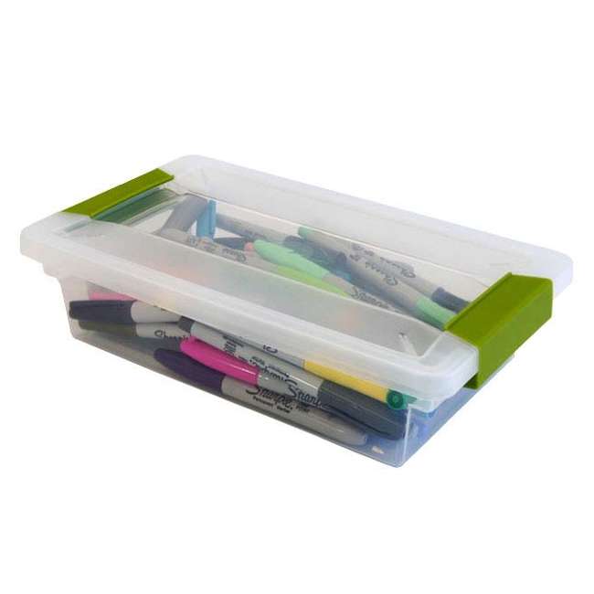 Sterilite 19638606 Small File Clip Box Clear Storage Tote Container ...