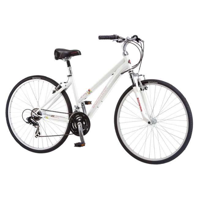 Schwinn Network 10 700c Womens Hybrid Comfort Bike White S4017c