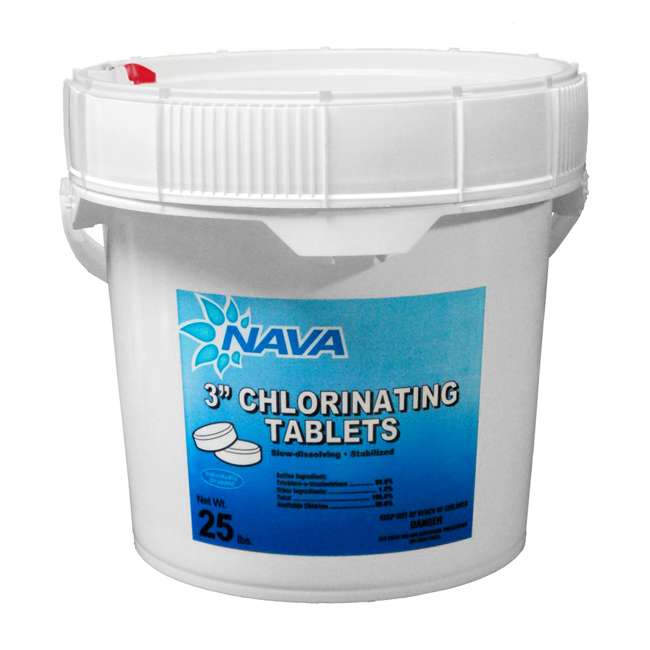 Nava 3-Inch Pool/Spa Chlorinating Tablets, 25 Pounds ...