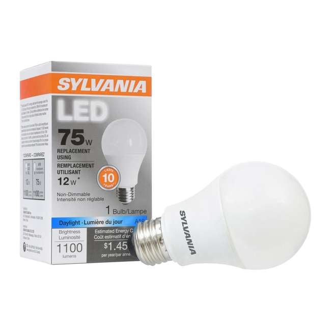 Sylvania A19 12 Watt 120 Volt E26 Base Clear Daylight LED Light Bulb ...