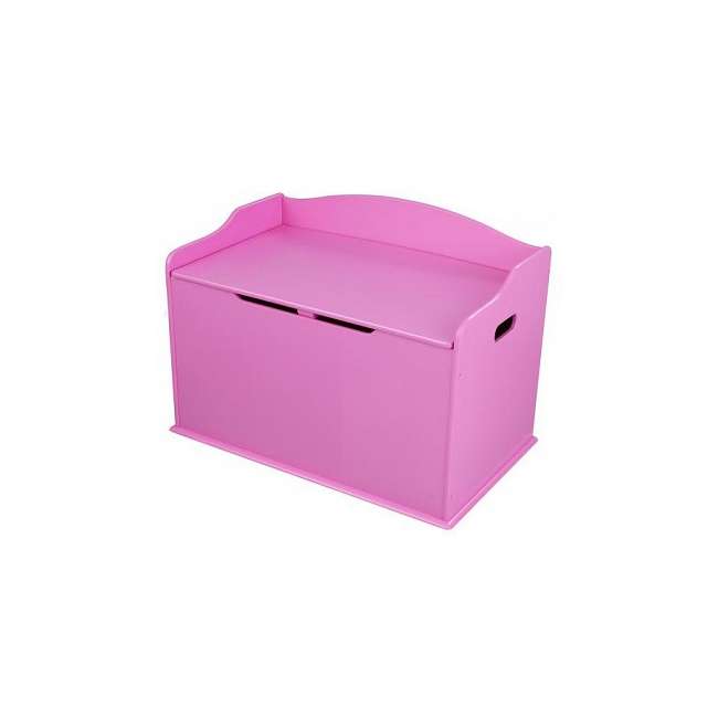 pink toy box bench