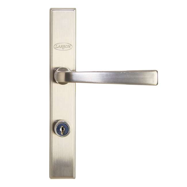 Larson Left Hinged 36 Inch Storm Door Nickel Handleset