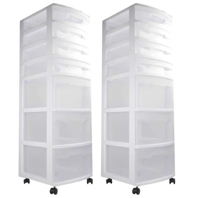 Sterilite 7Drawer Storage Cart (2 pack) 28348002