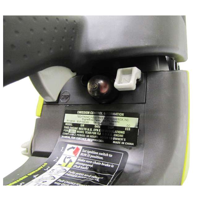 Ryobi RY10520 20" 46cc Gas-Powered 2-Cycle Chainsaw ...