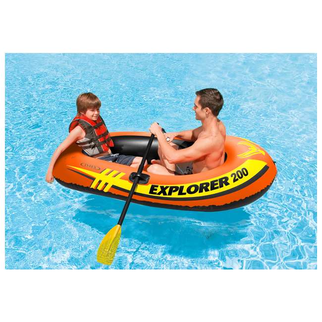 Intex Explorer 200 Inflatable 2-Person Raft Boat : 58330EP