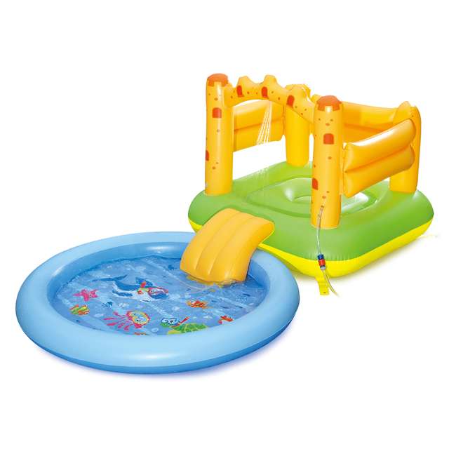 blow up kiddie pool with slide