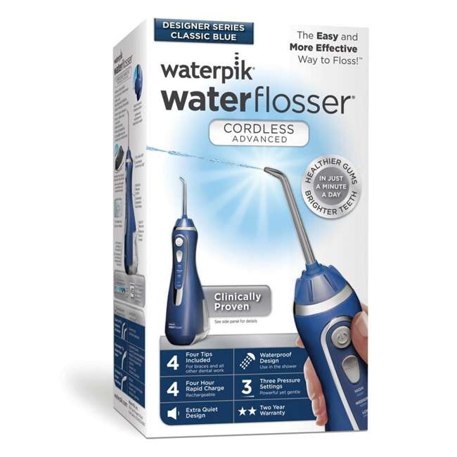 Waterpik Cordless Advanced Water Flosser, Blue : WP-563CD