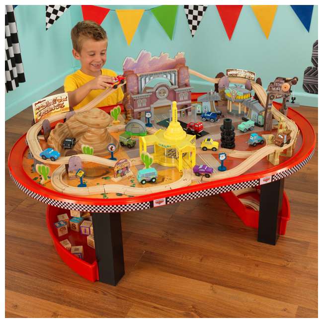 Kidkraft Disney Cars Radiator Springs Race Track Set And Table