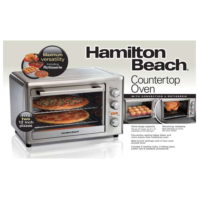 Hamilton Beach 31103d Countertop Compact Toaster Convection Oven