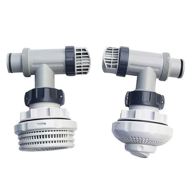 Intex 1.5 Inch Above Ground Pool Inlet and Outlet Fittings Set : 26073RP