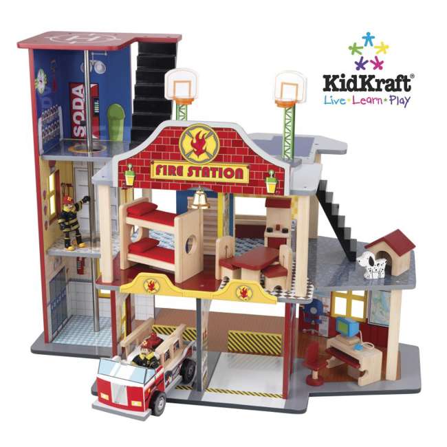 KidKraft Deluxe Fire Station Play Set : 63218