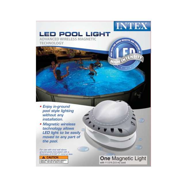 intex magnetic led pool light