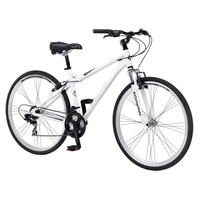 schwinn network 3.0 28 white hybrid bike bicycle s4026caz