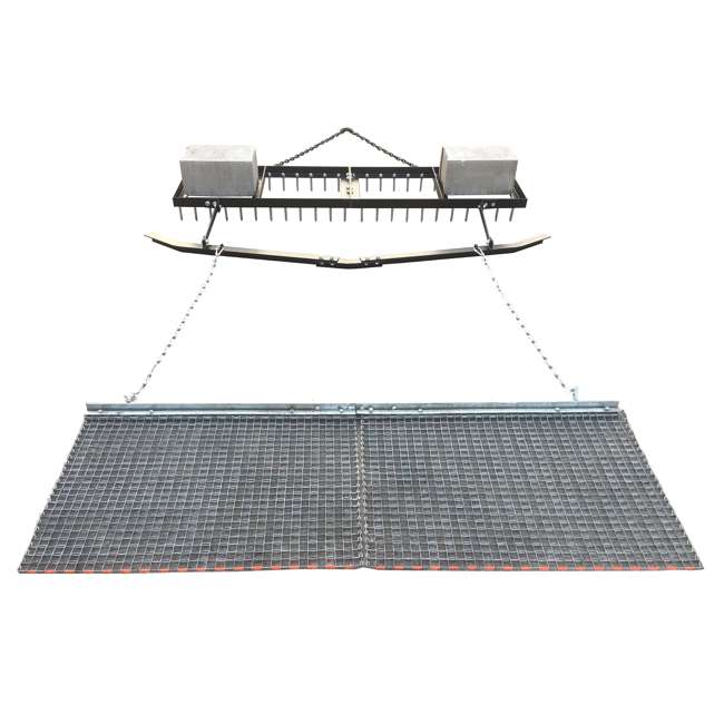 Yard Tuff 6-Foot Spike Drag with Surface Leveling Bar and Drag Mat : YARD-YTF-618SDLBDM