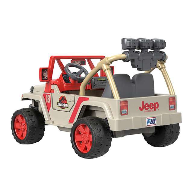 Power Wheels Kids Jurassic Park Jeep Wrangler : FRC33