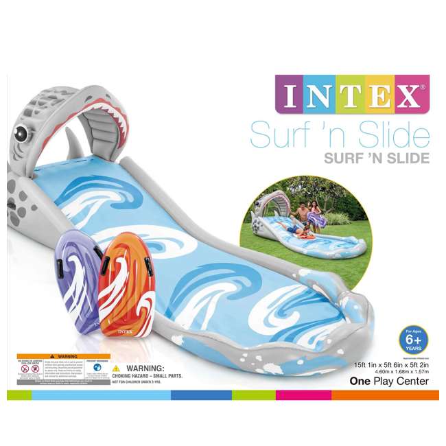 intex surf n slide shark