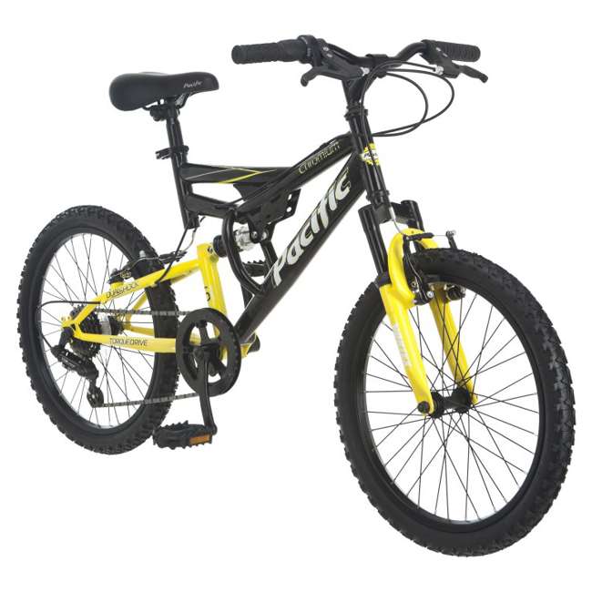 Pacific 20" Boy's Chromium Dual Suspension Mountain Bike | 201150P