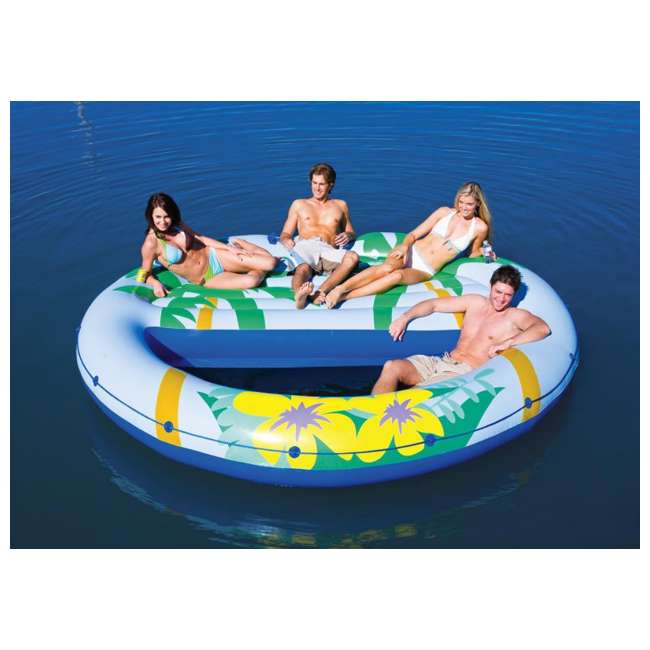 intex island with slide