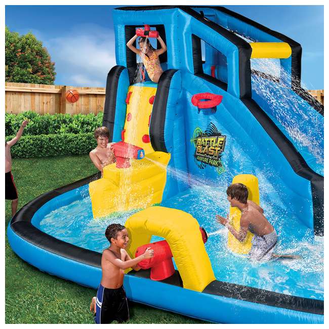 Banzai Inflatable Battle Blast Adventure Water Park : 35547