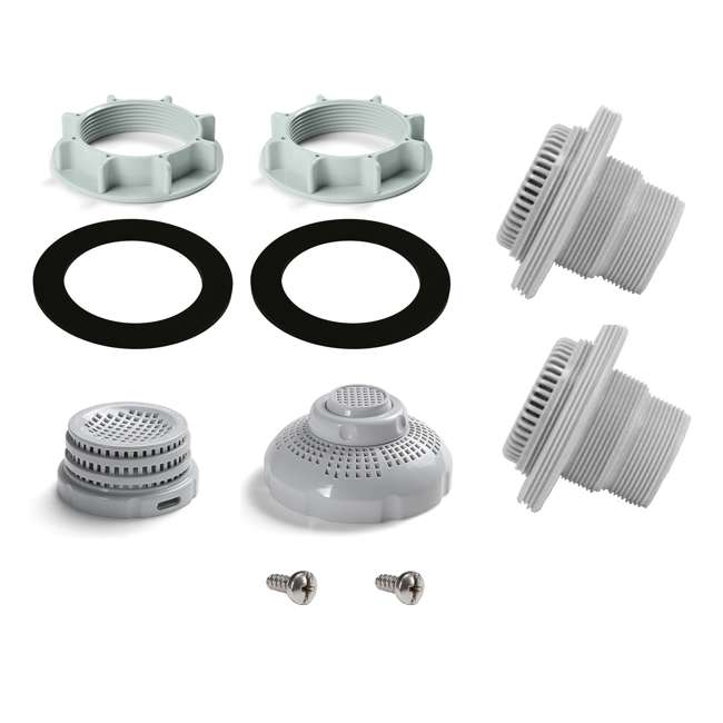 Intex 1.5 Inch Above Ground Pool Inlet and Outlet Fittings Set : 26073RP