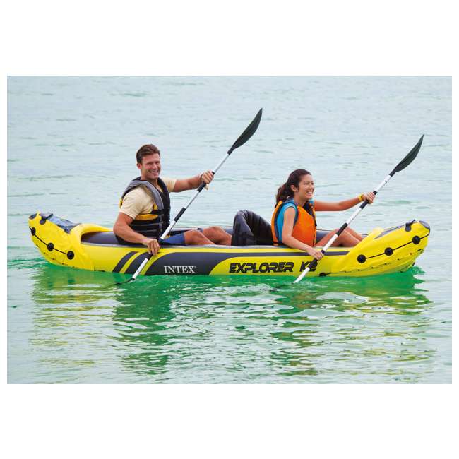 Intex Explorer K Person Inflatable Kayak Set Ep