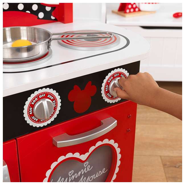 kidkraft disney junior's minnie mouse vintage kitchen set