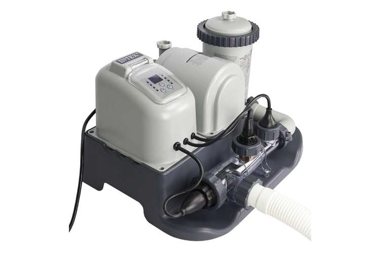 Intex Krystal Clear 1200 GPH Filter Pump & Saltwater System | 28671EG ...