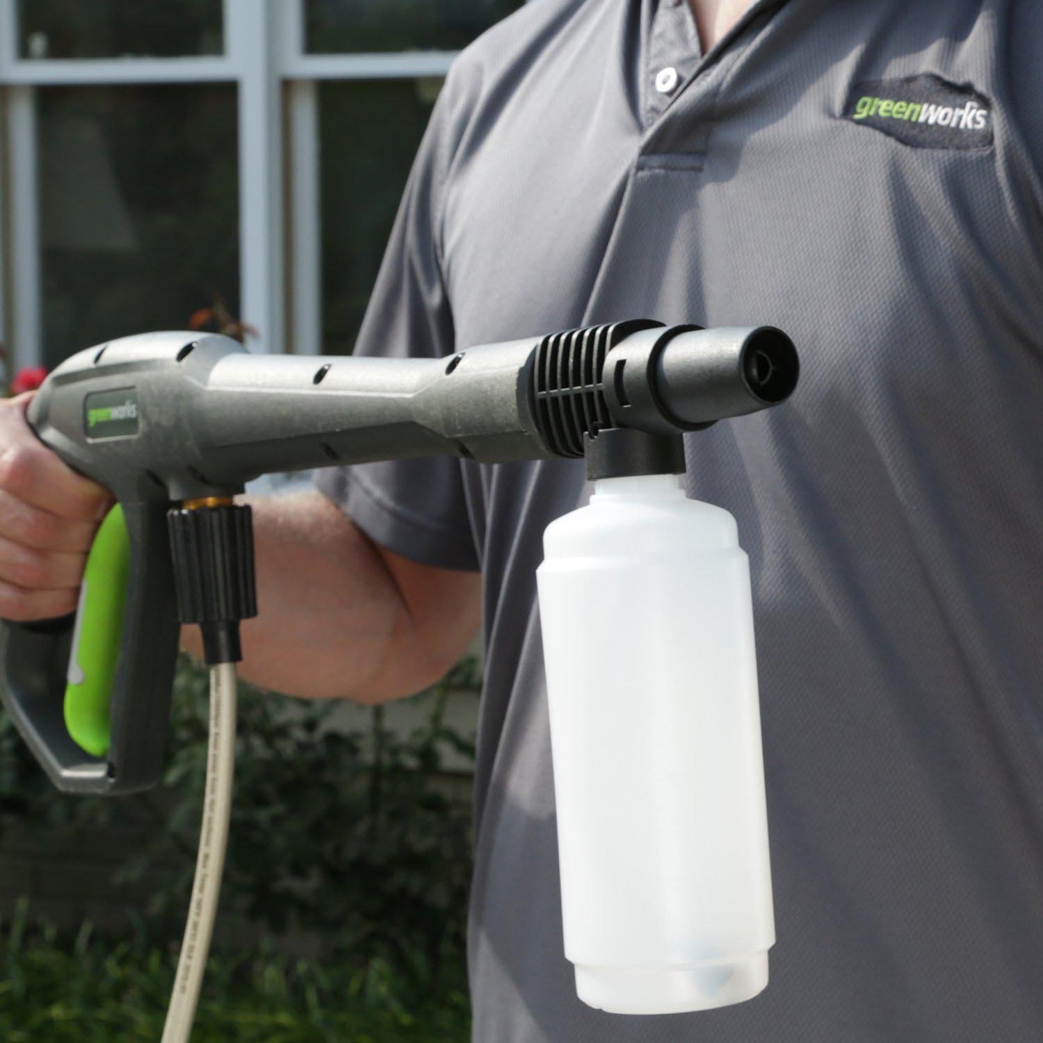 GreenWorks 1700 PSI 1.2 GPM 13 Amp Power Pressure Washer w/ Hose Reel ...