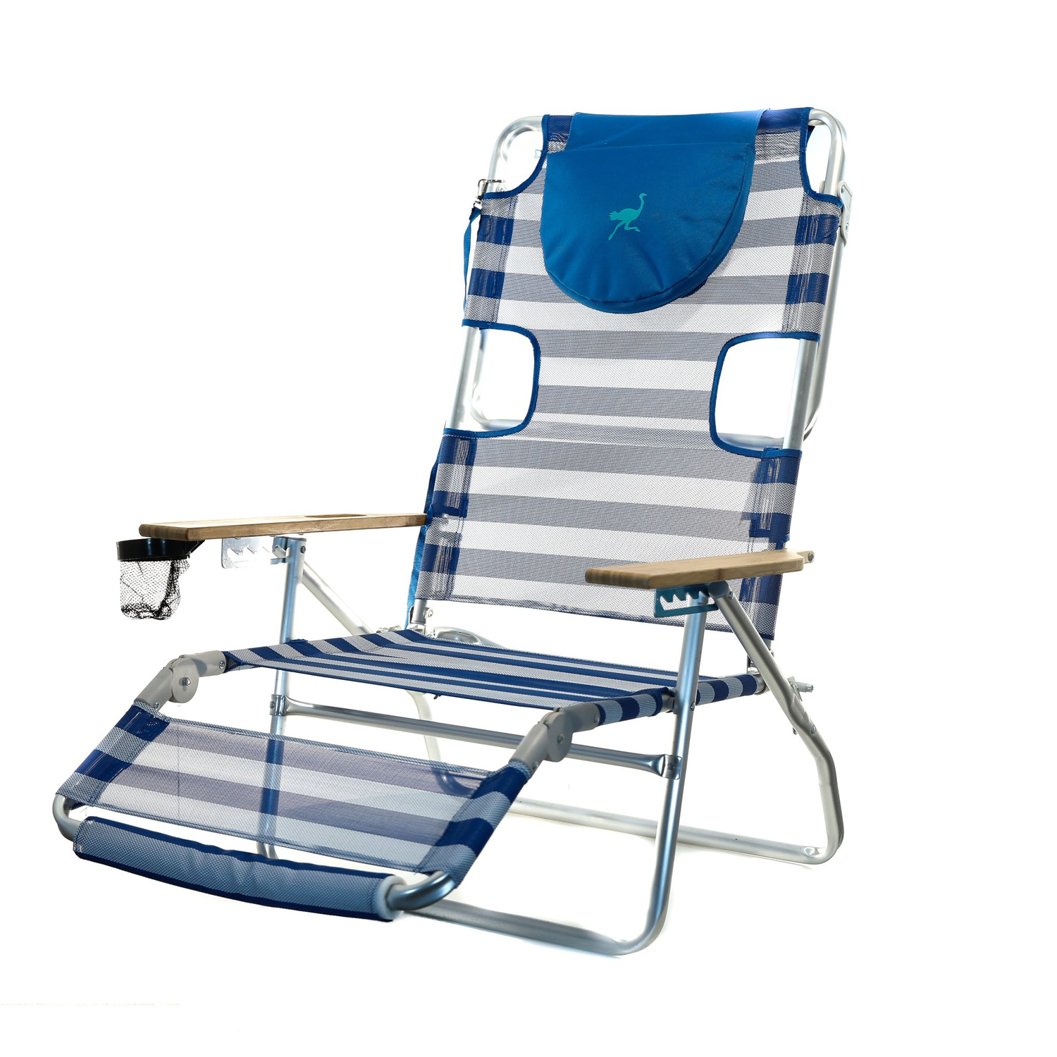 Ostrich 3 N 1 Lightweight Aluminum 5 Position Reclining Beach Chair