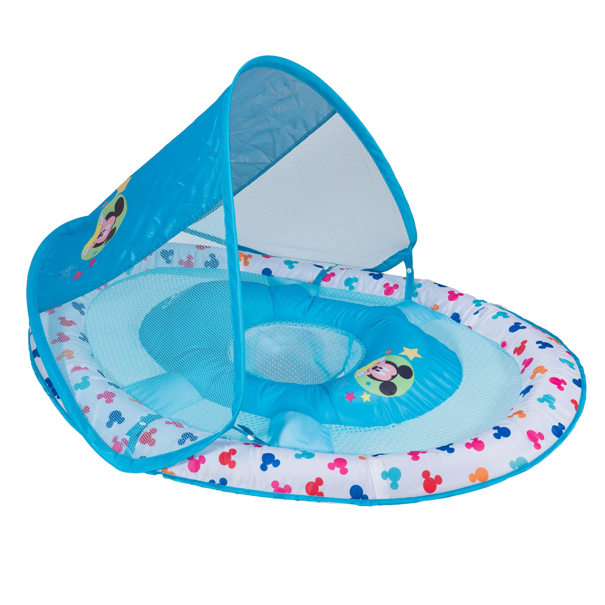 SwimWays Inflatable Infant Baby Pool Float w/ Canopy ...