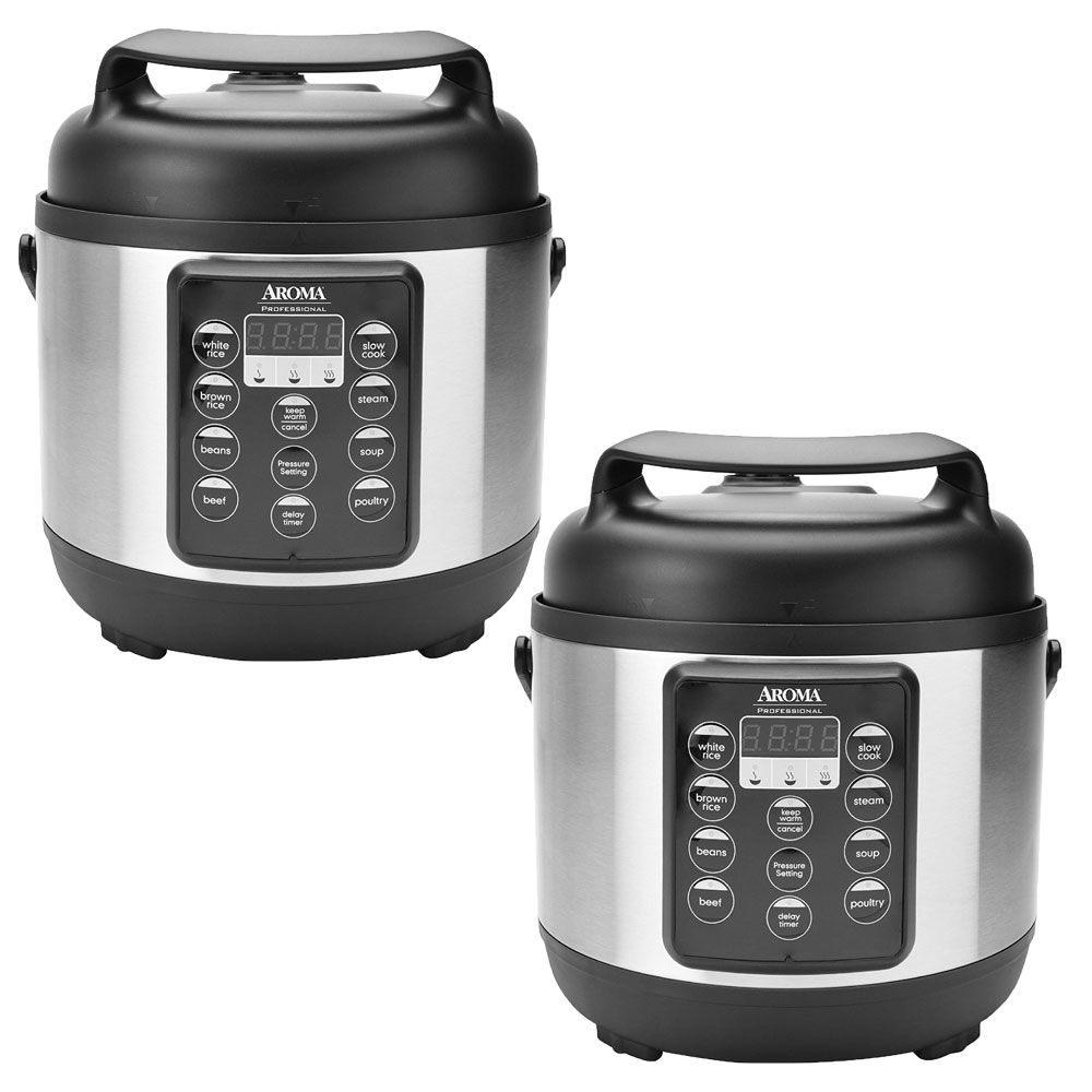 Aroma Professional Electric 3 Quart Programmable Pressure Multi Cooker