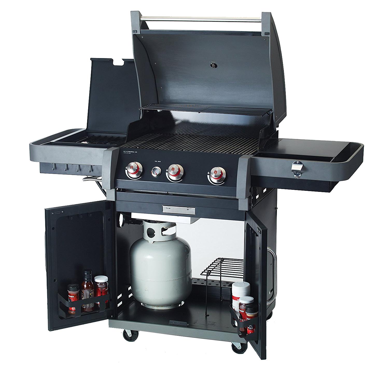 Coleman XTR3 3 Burner Outdoor Propane Gas Backyard Barbecue BBQ Grill, Black 635835780027 | eBay