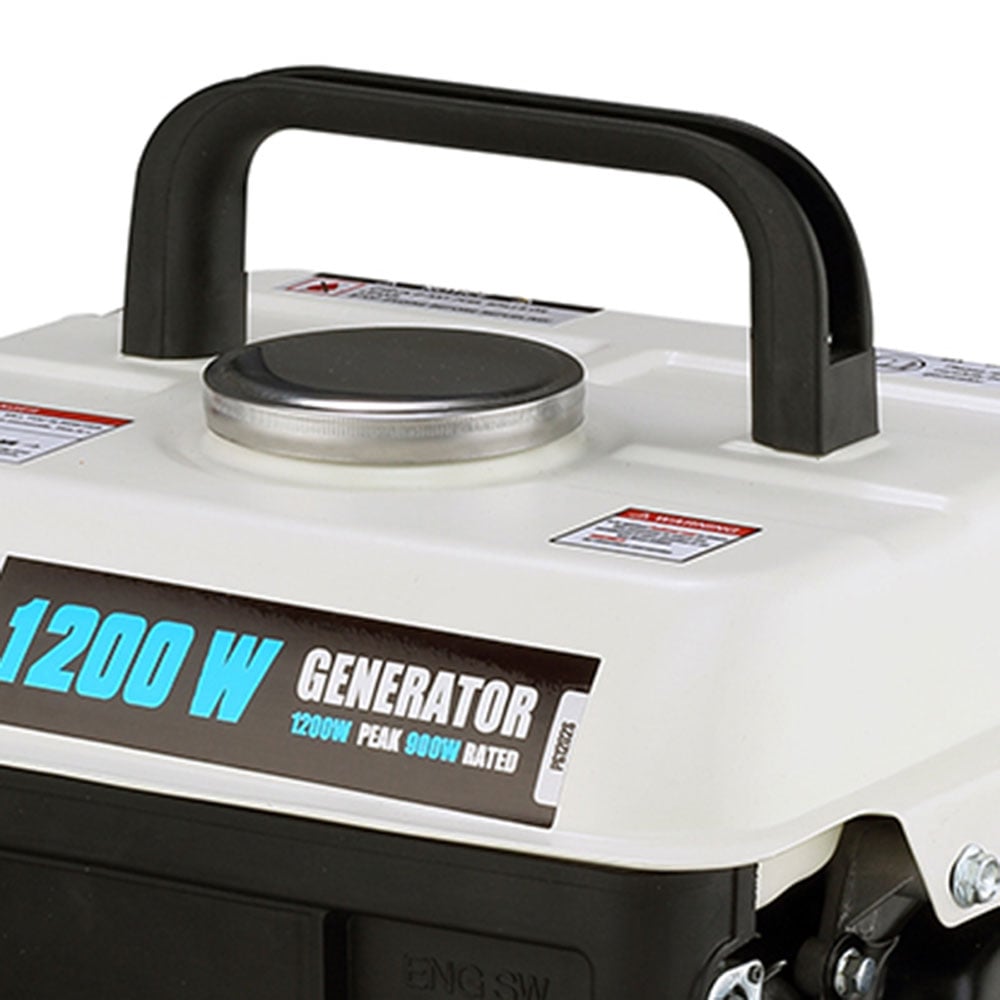 Pulsar 1200 Watt Peak Portable Gasoline Powered 2 Stroke Generator with