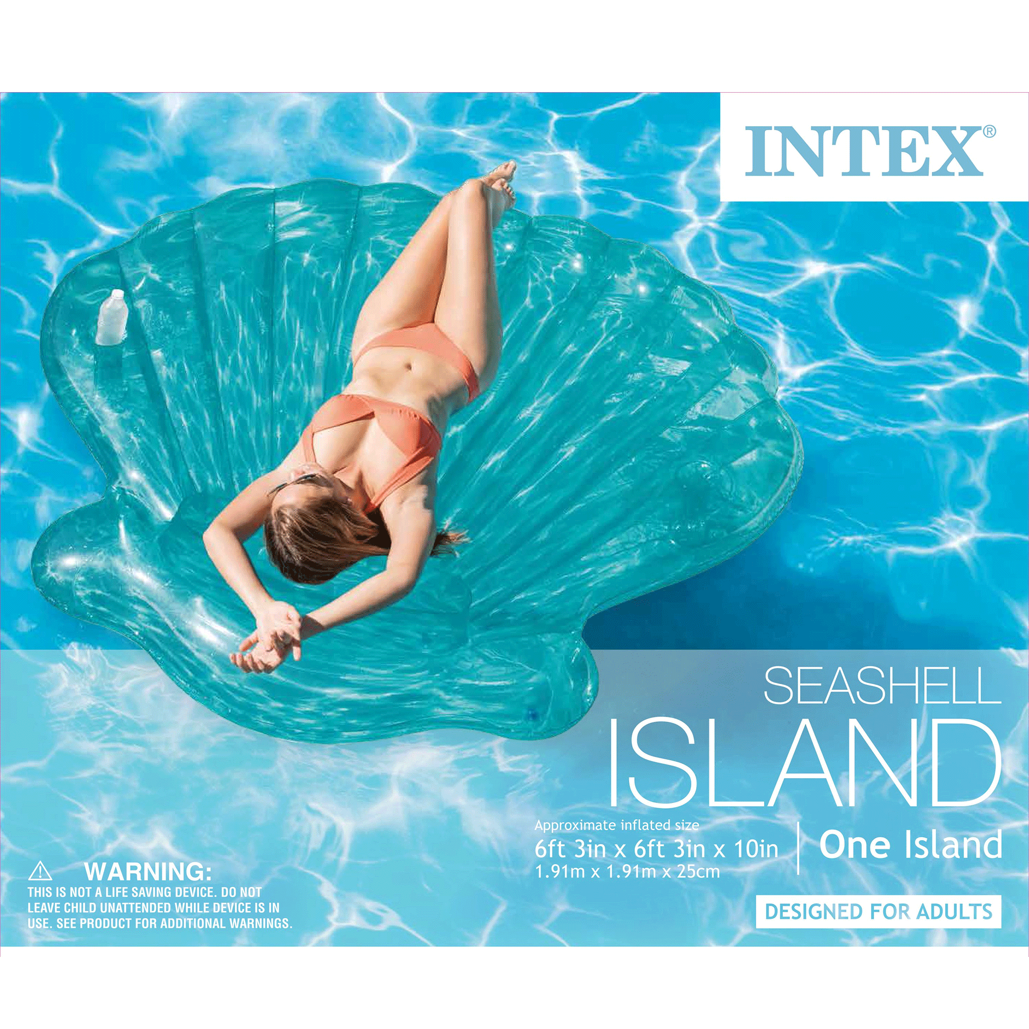 intex seashell float with pearl