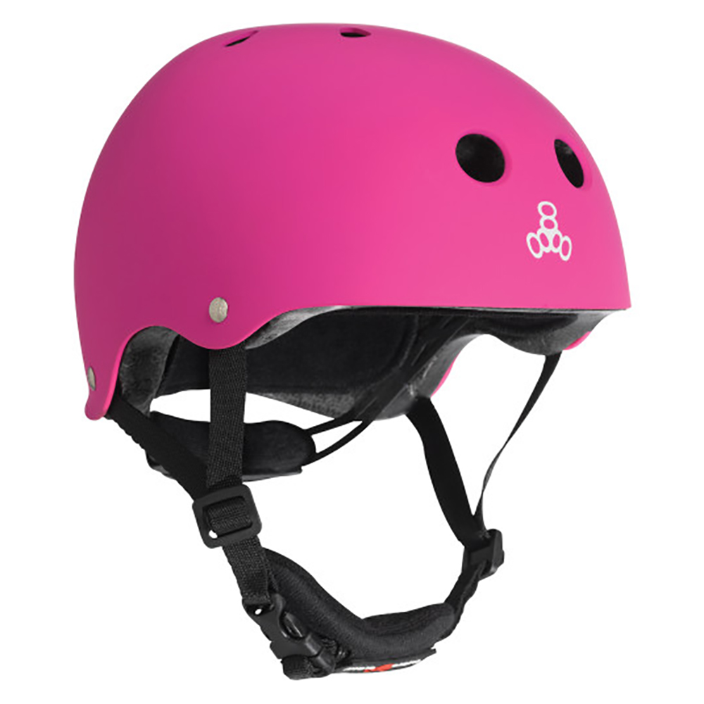 Triple Eight Lil 8 Dual Certified Pink Rubber Toddler Bike & Skate Helmet, 5T 604352039246 | eBay