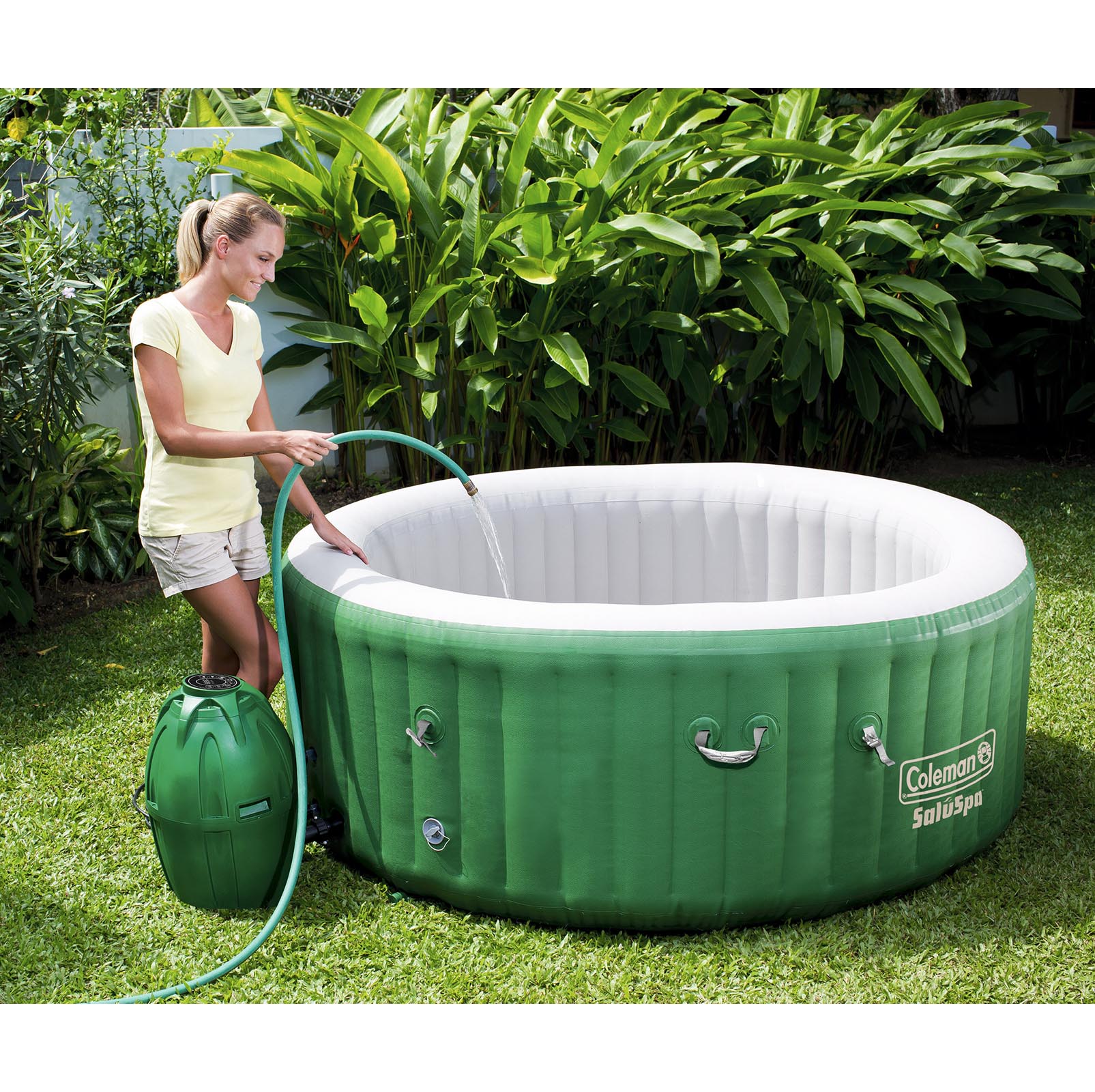 Coleman SaluSpa 6-Person Inflatable Spa Hot Tub (77"x 28 ...