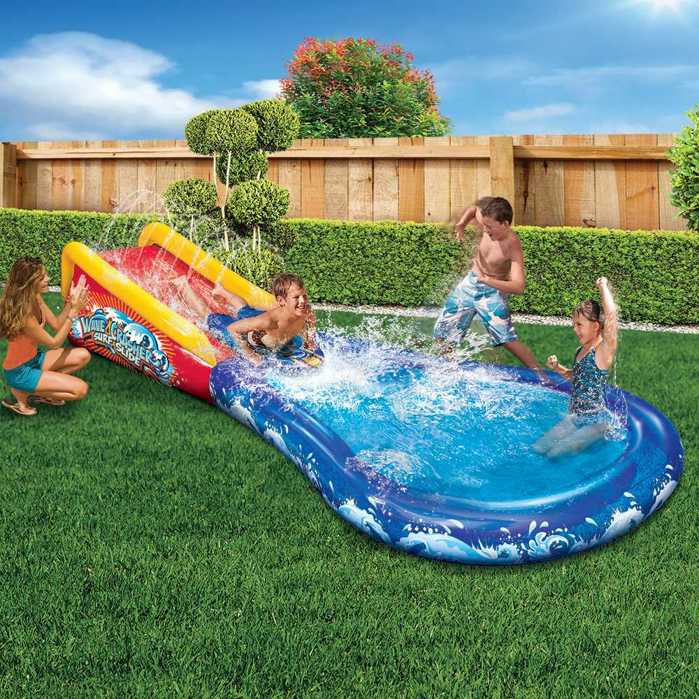 banzai pool water slide