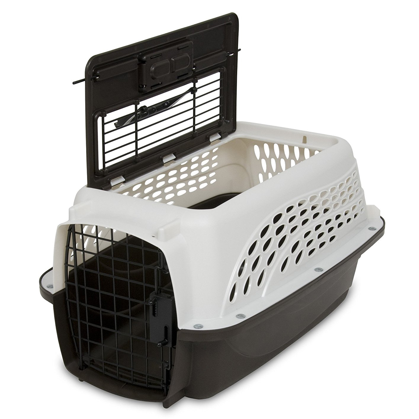 Petmate Plastic 2 Door Top Load Small Dog or Cat Kennel Crate Travel