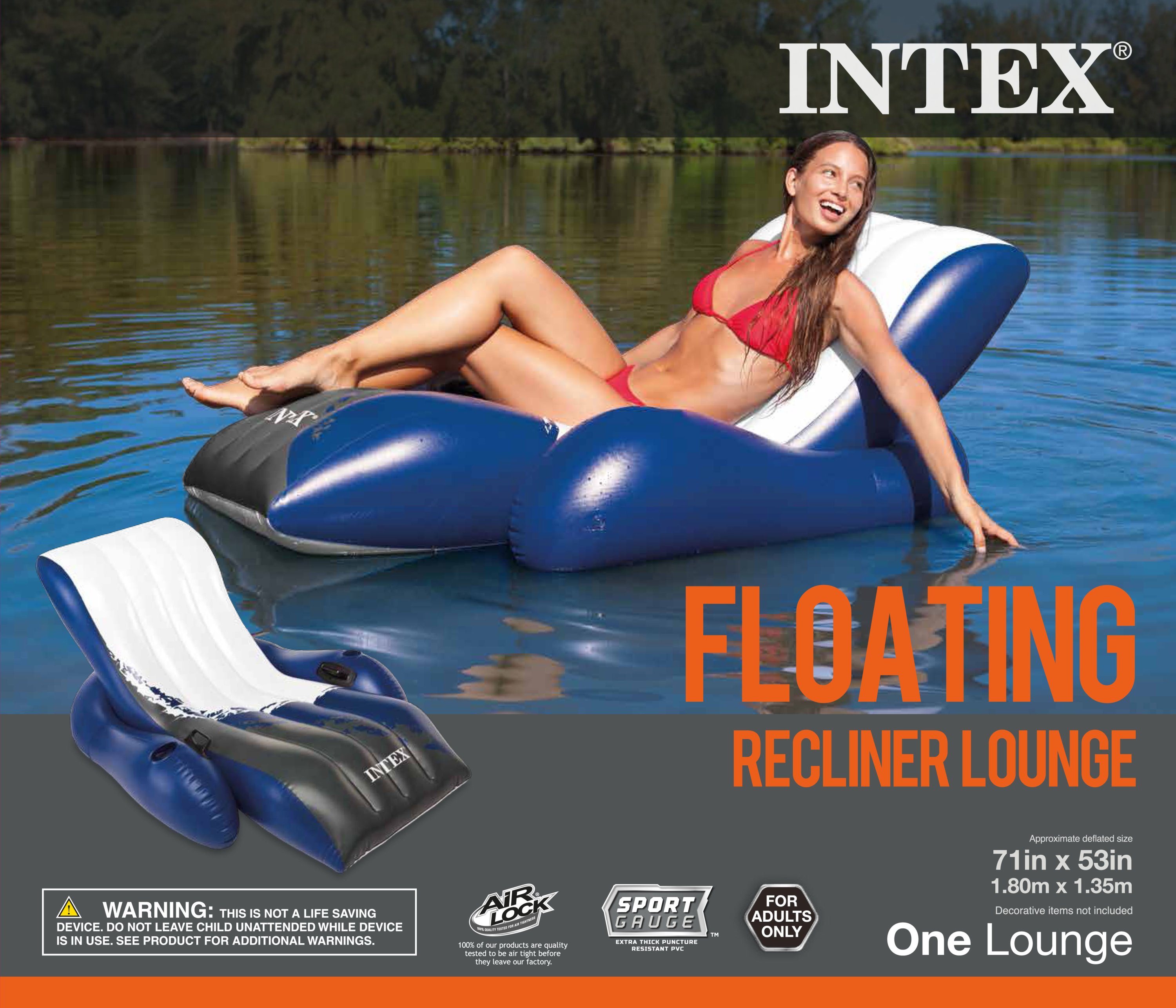 intex floating comfort lounge