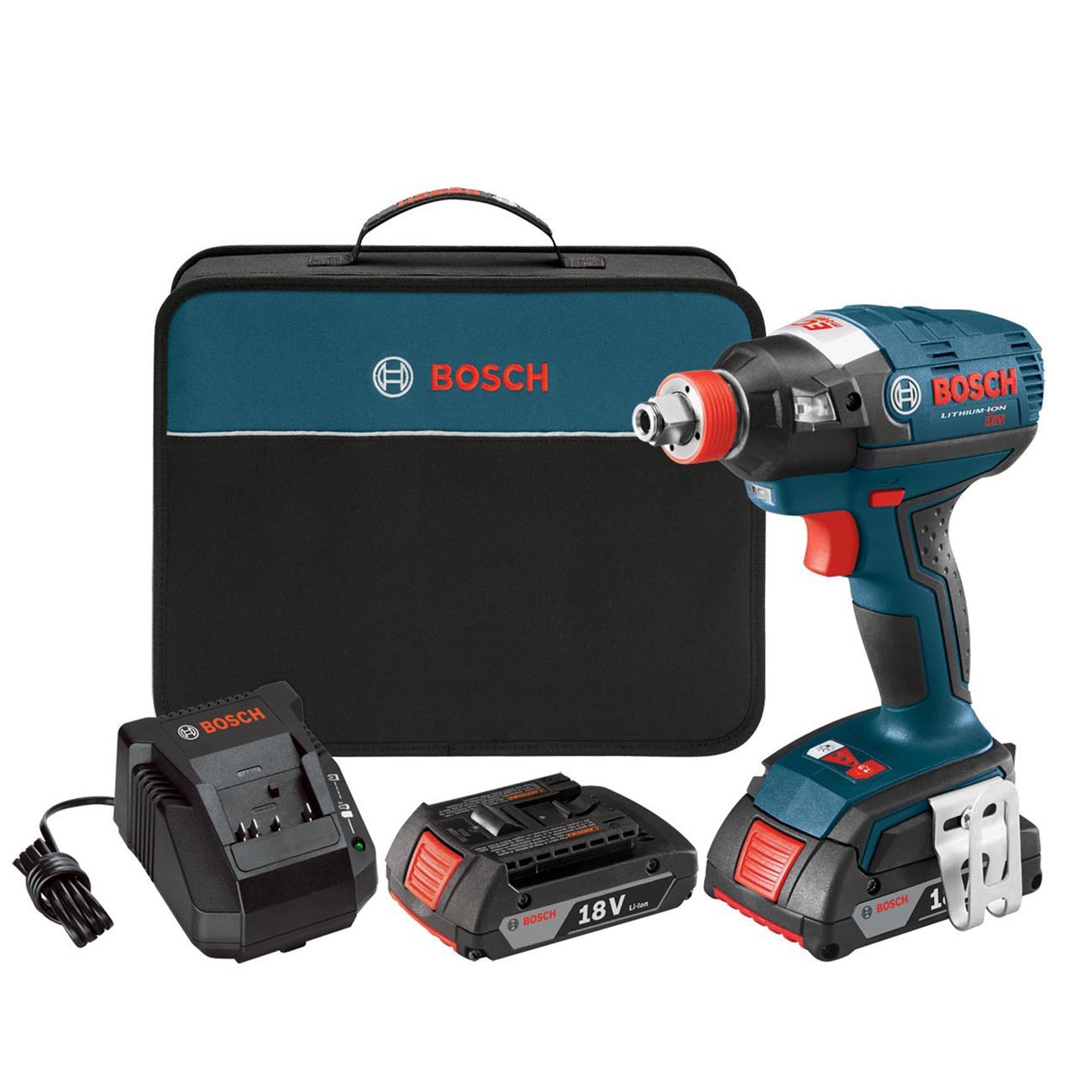 Bosch 18V 0.25"/0.5" Impact Driver + Batteries/Charger 