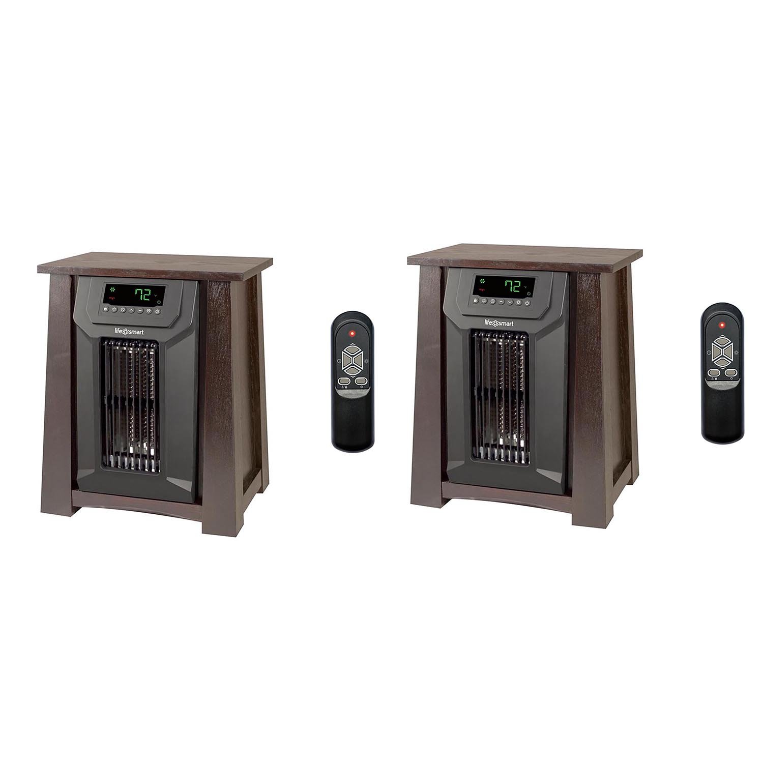 Lifesmart 6 Element 1500w Infrared Quartz Electric Portable Space Heaters Pair Ebay 6589