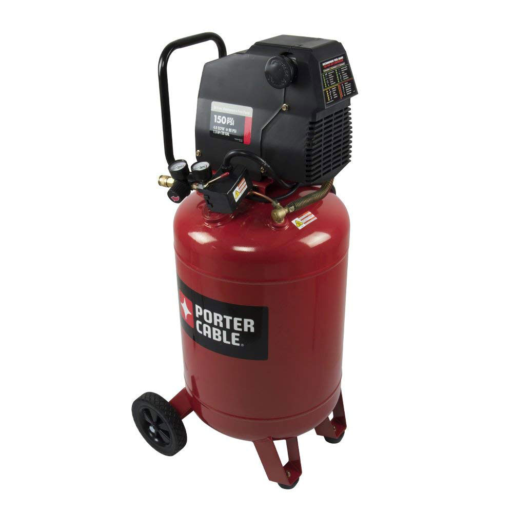 Porter Cable 1.5 HP 20 Gallon Oil-Free Vertical Air Compressor | eBay