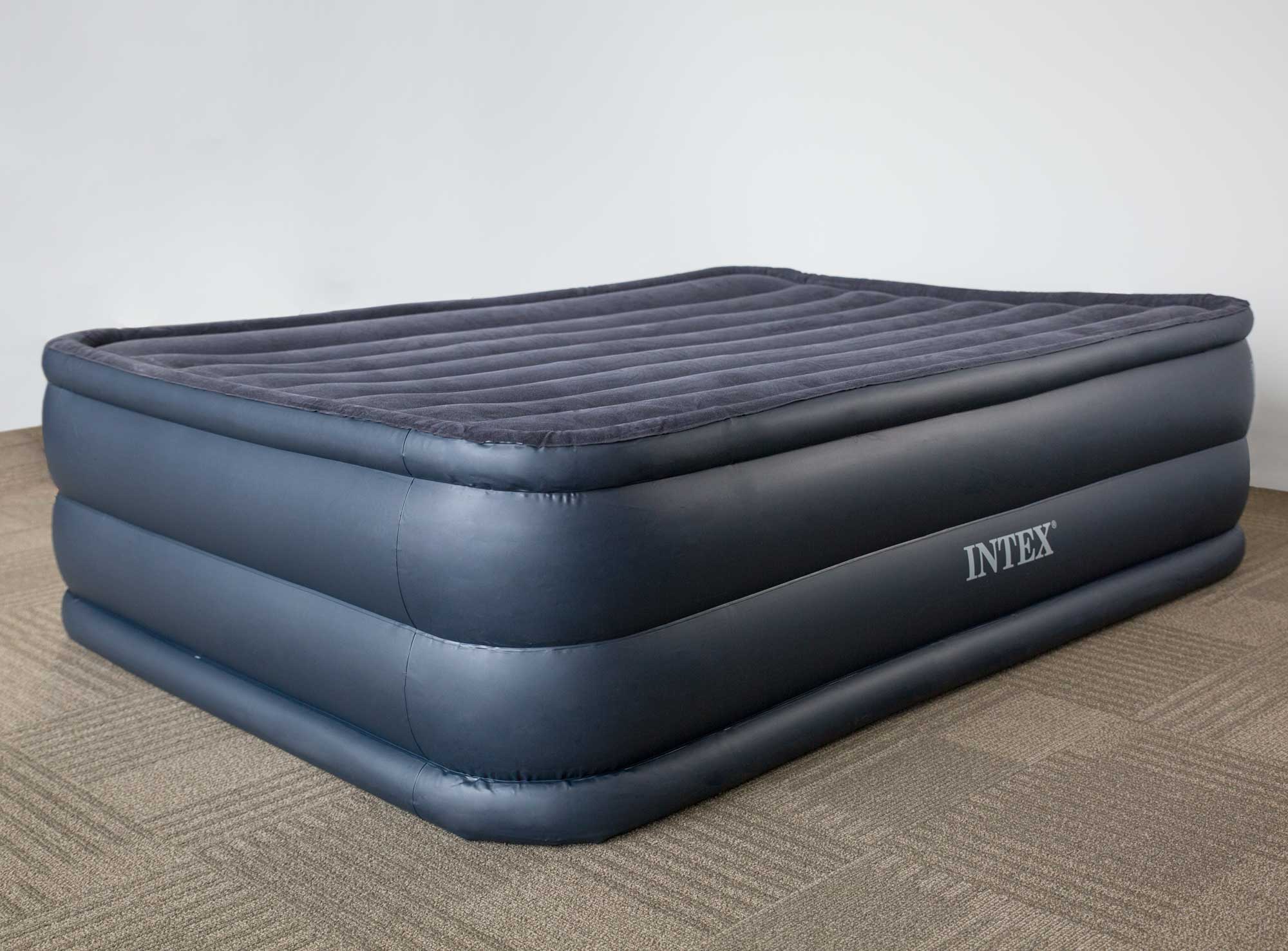 intex queen raised downy inflatable air mattress bed