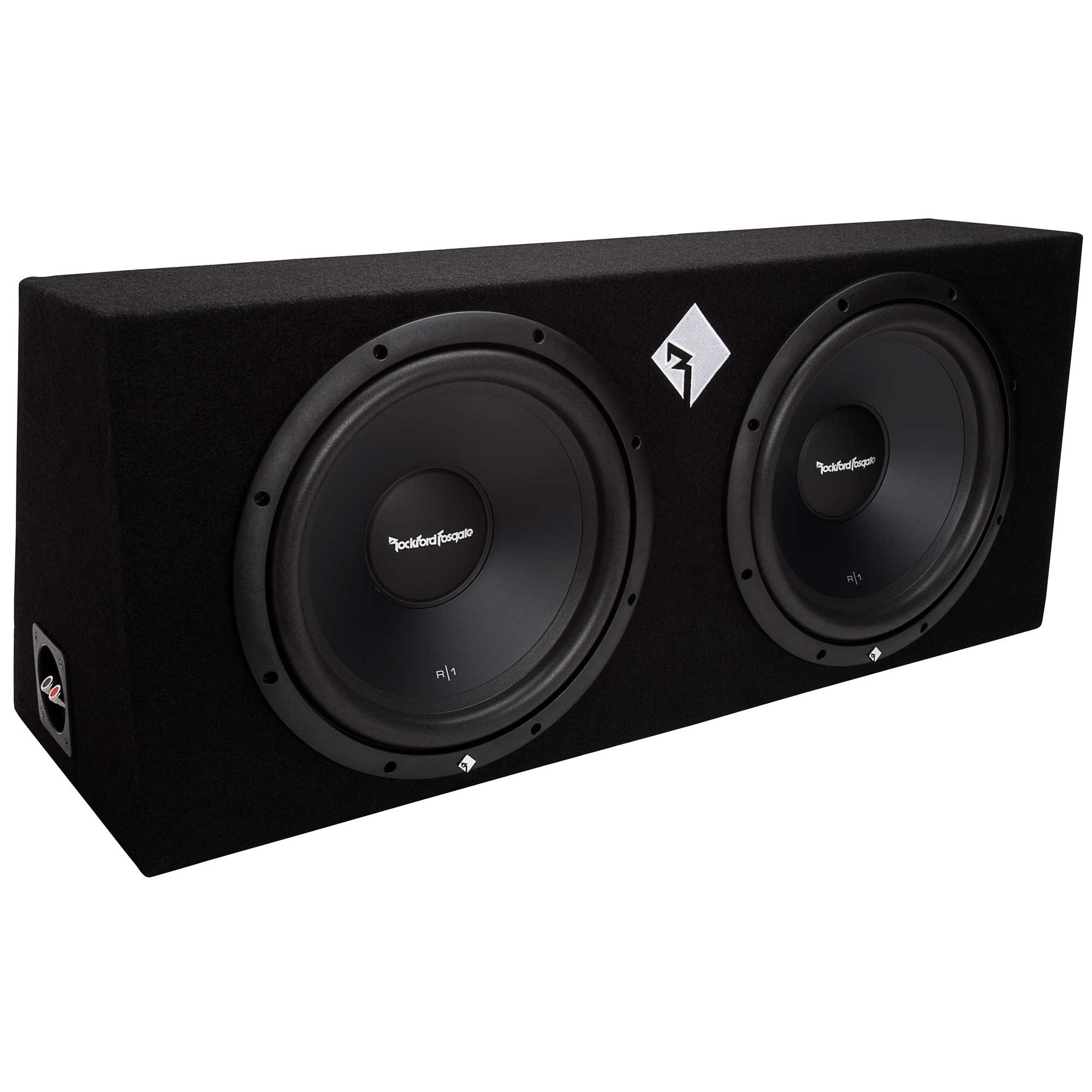 Rockford Fosgate 800W Prime Dual 12 Inch Loaded Subwoofer Enclosure R1 ...