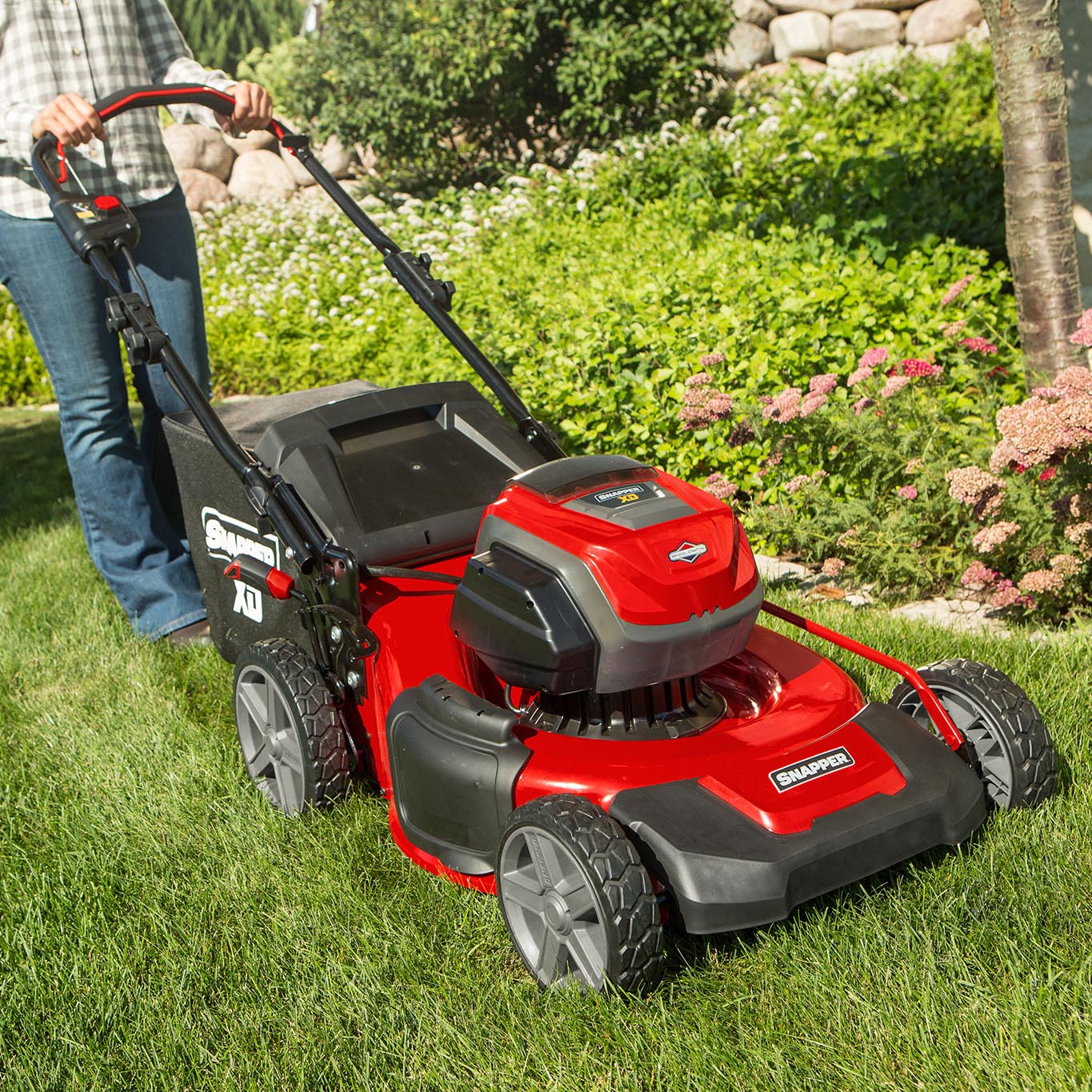 Snapper XD 82 Volt Lithium Ion 21 Inch Cordless Walk Behind Lawn Mower ...